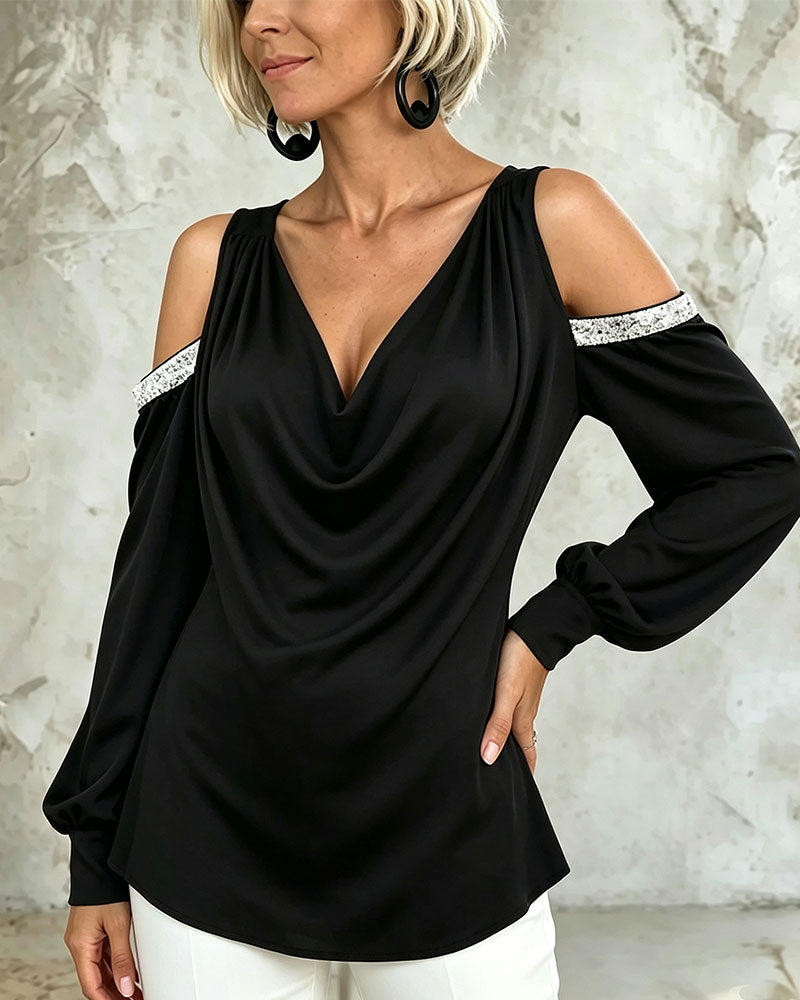 Blus Casual Trendig Off-Shoulder