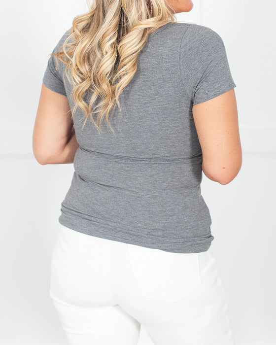 Enfärgad Kortärmad T‑Shirt