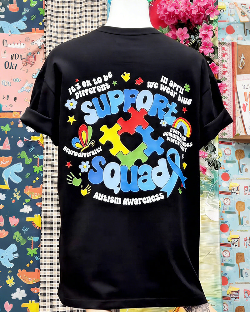 T-Shirt Välgörenhetstema Tryckt