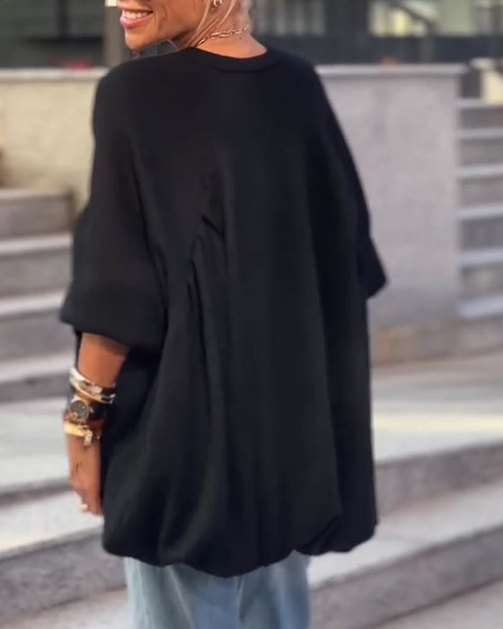 Topp Enfärgad Lös Asymmetrisk