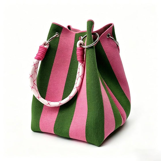 Väska Mini Stickad Hink Tote
