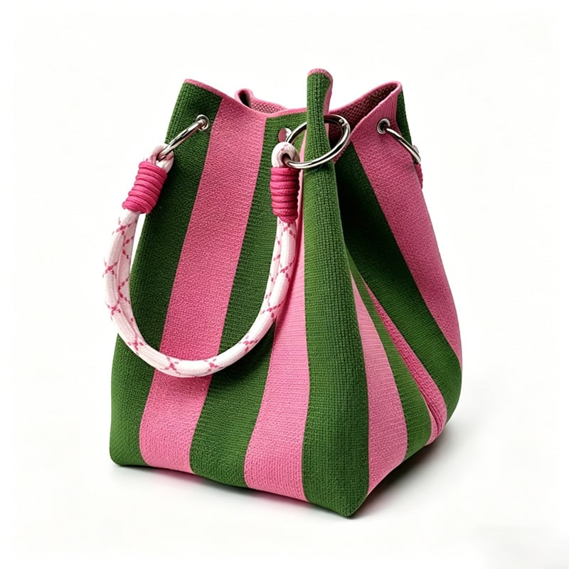 Väska Mini Stickad Hink Tote