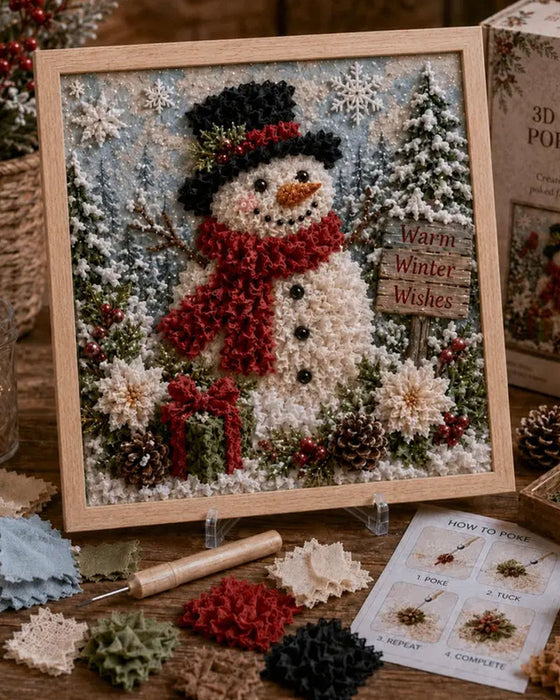 Jul Nålfiltning Tyg DIY Kit