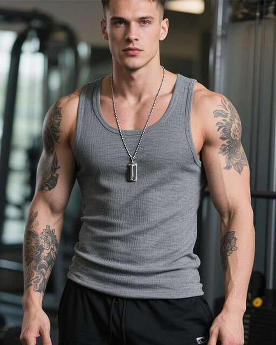 Linne Herr Bomull Fitness