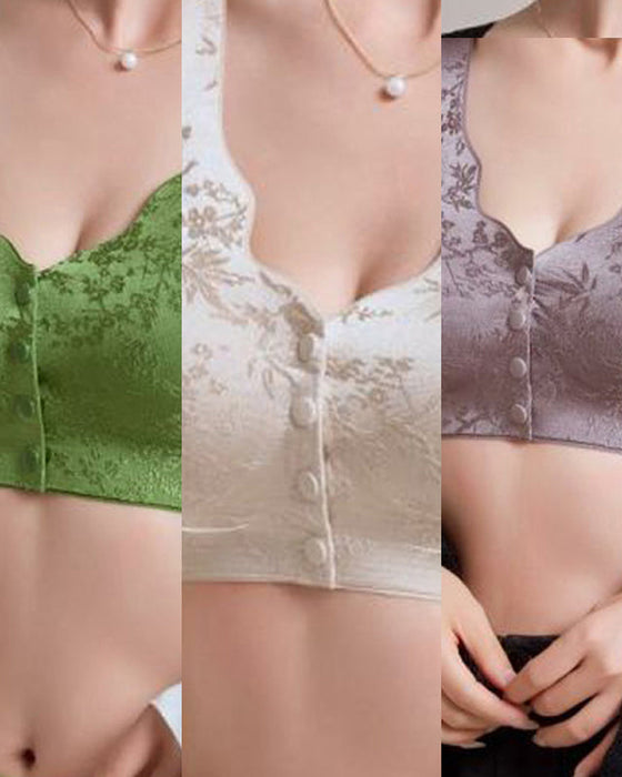 Komfort Främre Stängning & Trådfri Sömlös Bh