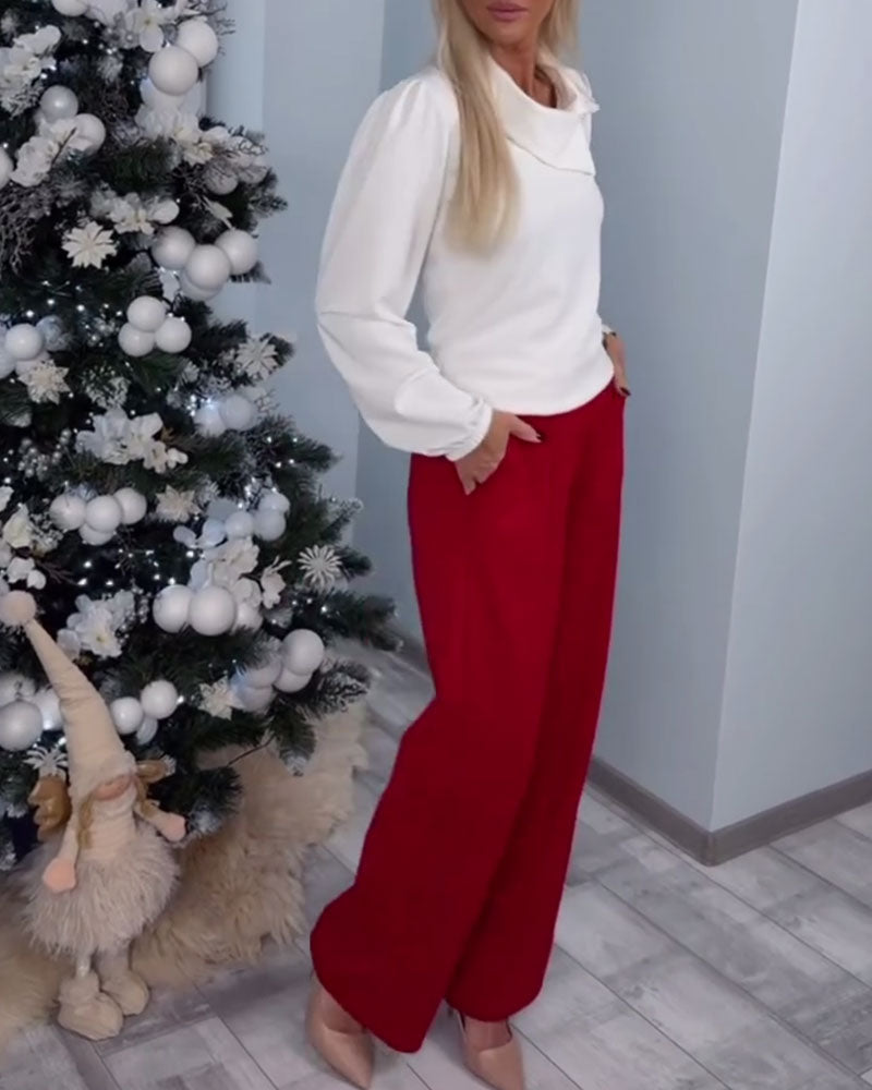 Topp Puffärm Modern Lång Ärm