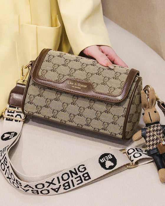 Väska Björntryck Enkel Axelremsväska