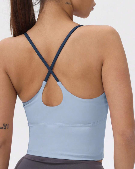 Linne Sport Med Inbyggd Bröstpad