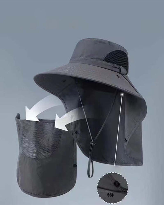 Hatt Ansiktstäckning Sol Skydd Hink