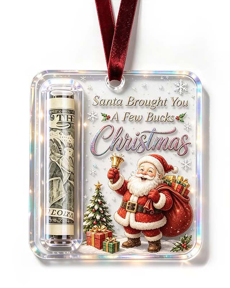 Jul Kontant Gåva Ornament