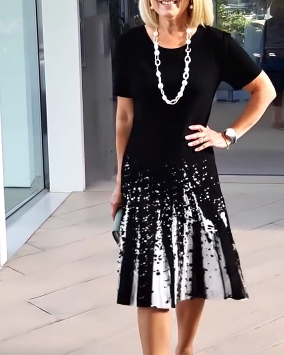 Klänning Temperamentsfull Pendel Tryck