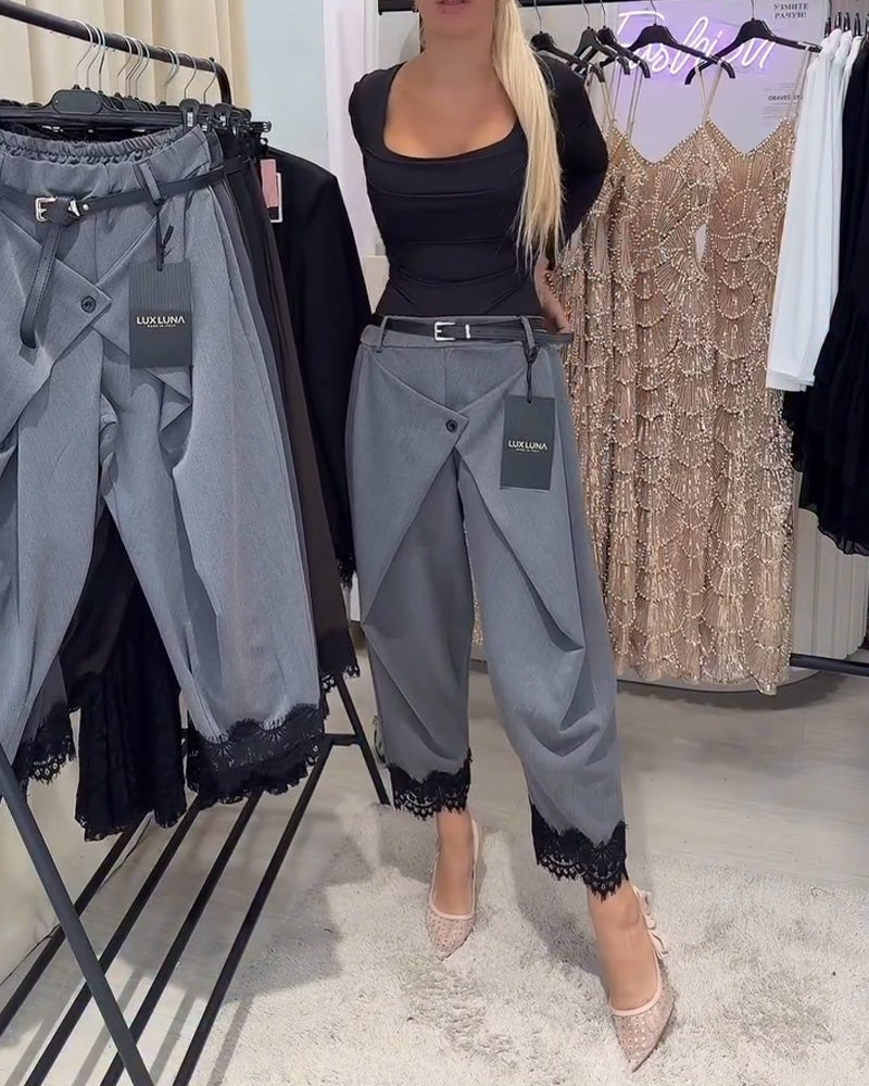 Byxor Modig Spets Sömnad Harem