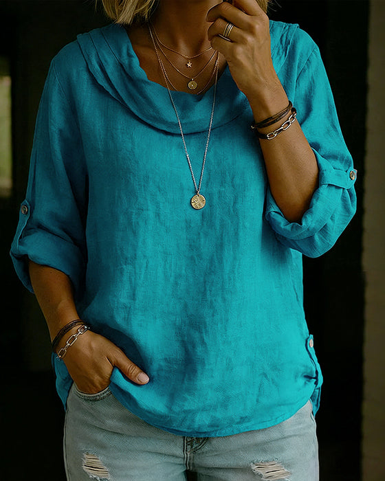 Topp Nedvikt Krage Bomull