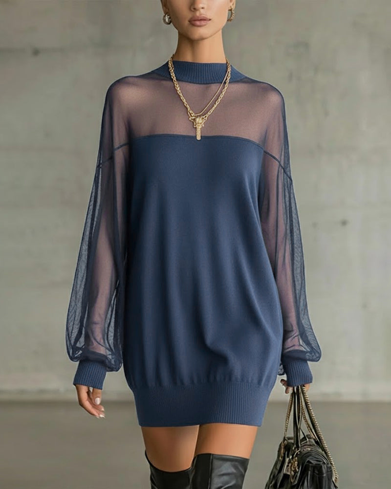 Klänning Lyktärm Enfärgad Lapptäcks