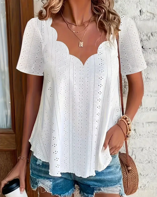 T-Shirt Med V-Ringning Och Holländsk Design