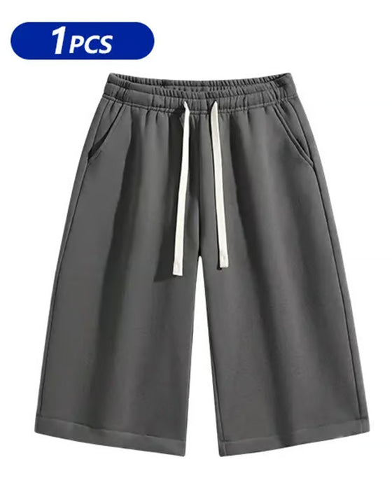 Herrshorts Enfärgade Med Snöreläsning