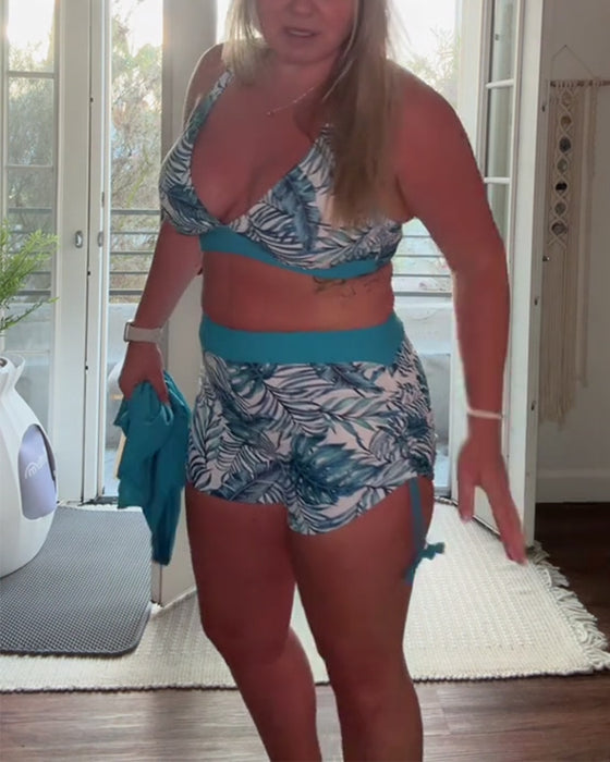 Bikini Modefull Och Mångsidig Fritid Tvådelad