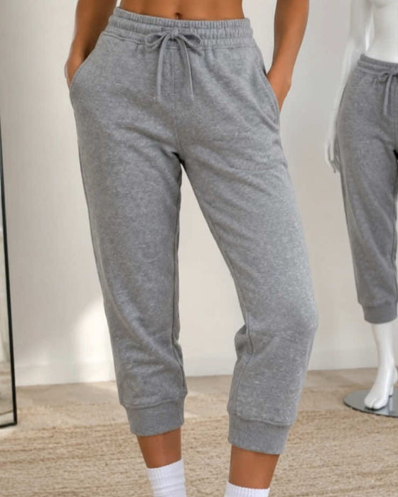 Joggingbyxa Resår Midja Croppad Jogger