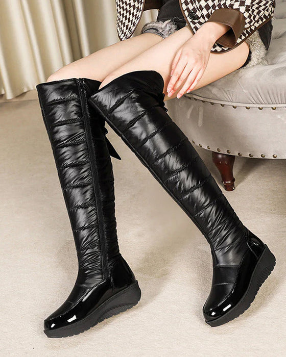 Stövlar Varma Vattentäta Rosett Höga