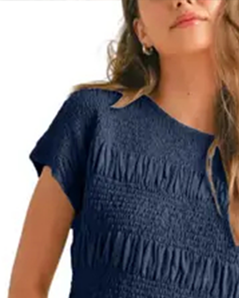 Set Enfärgad Kort Ärm