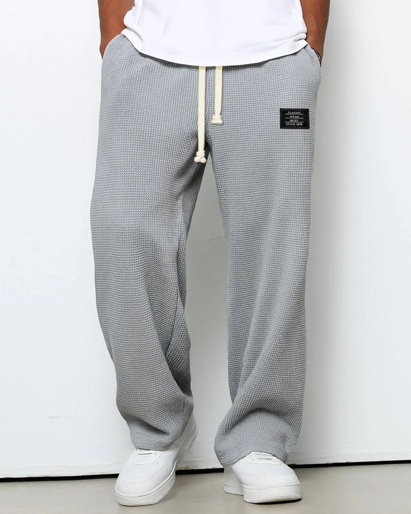 Breda Bekväma Herrbyxor Med Justerbar Midja