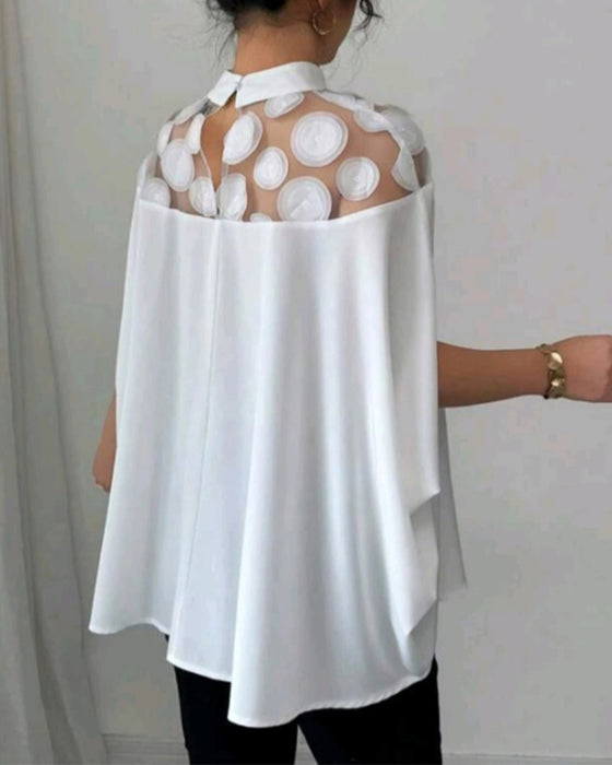 Blus Off-shoulder Fladdermusärm Elegant