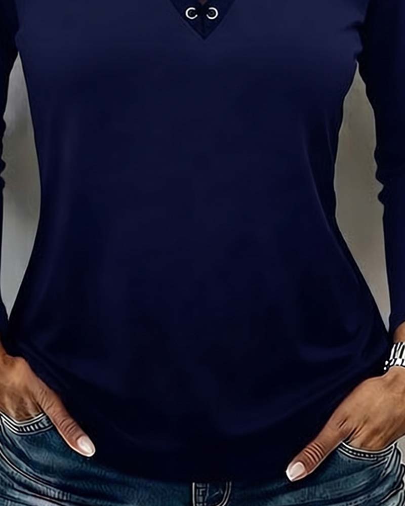 Topp Off-Shoulder Kors Lång Ärm