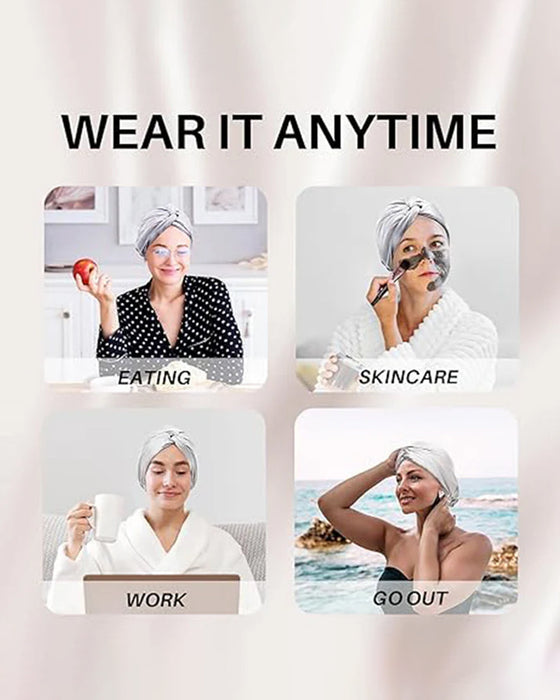 Mjuk Och Stretchig Hårmössa Med Tvistdesign