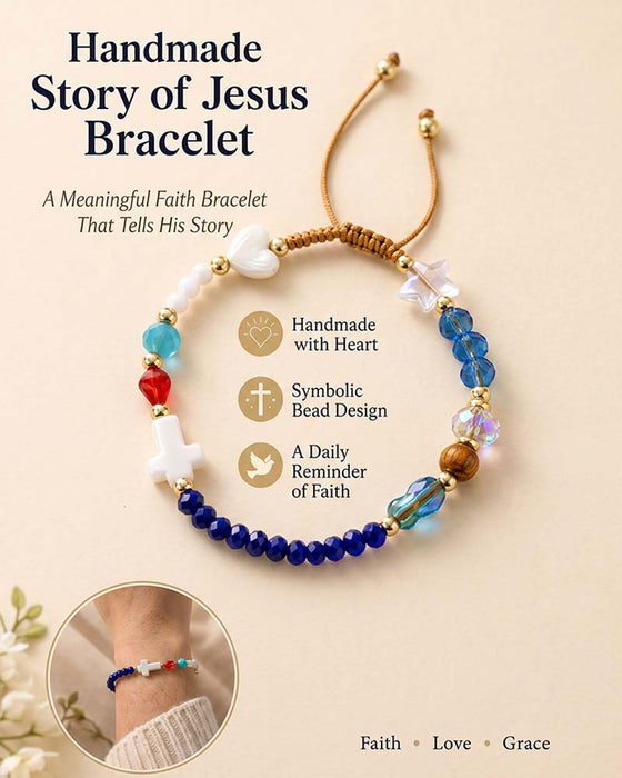 ✝️ Handgjort Jesus Armband ❤️ Bär Berättelsen. Bär Tron.