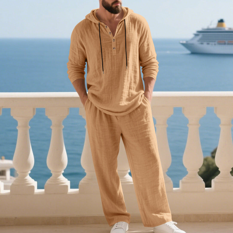 Tvådelsset Mode Herrars Casual Lång