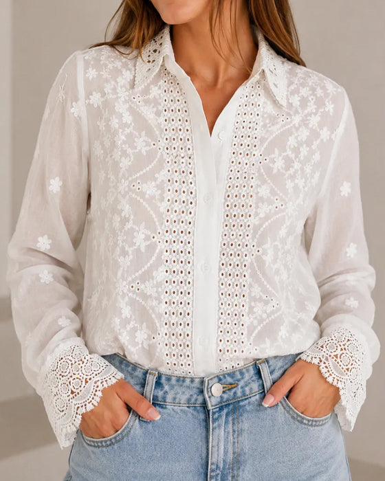 Blus Slag Urklipp Detalj