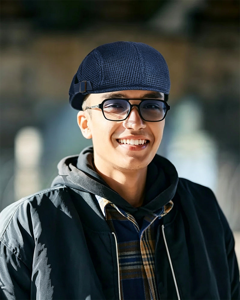 Herr Andas Nät Flat Keps - Justerbar Newsboy Ivy Basker Sommarhatt