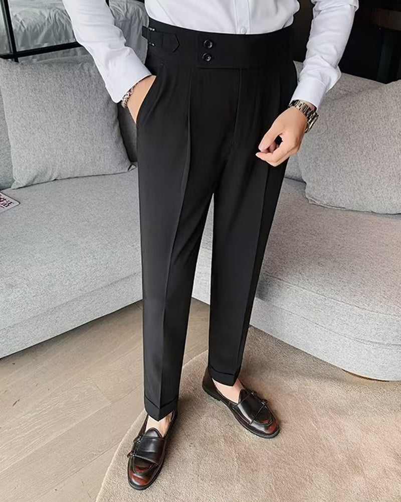 Herr Byxa Ficka Enfärgad Casual Klänning