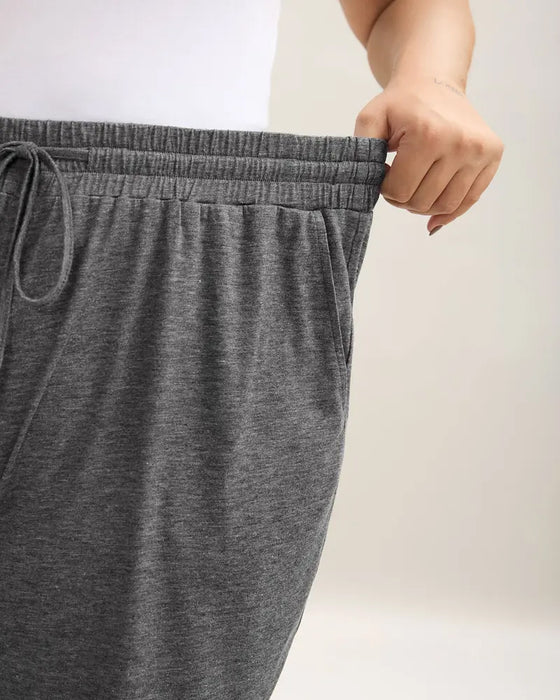Enfärgade Shorts Med Dragsko