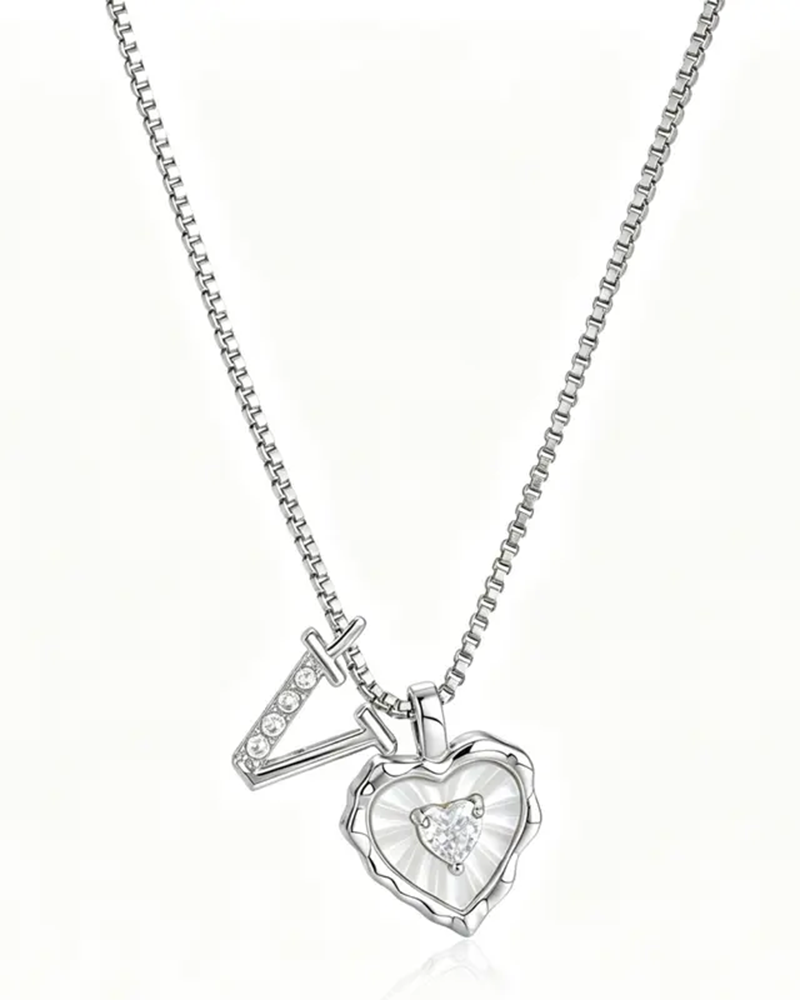 A–Z Mikropave Bokstavspendel Halsband