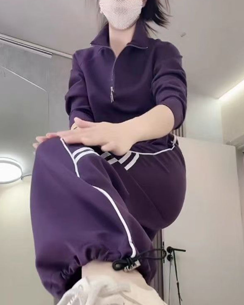 Tvådelade Set Avslappnad Sport Figursmickrande