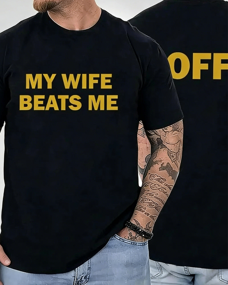 T-tröja Herr Nyhetsprint Kortärmad