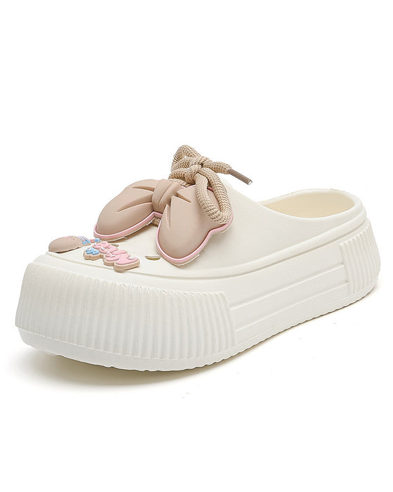 🌴 Dam Andningsbara Tofflor med Blomdekoration