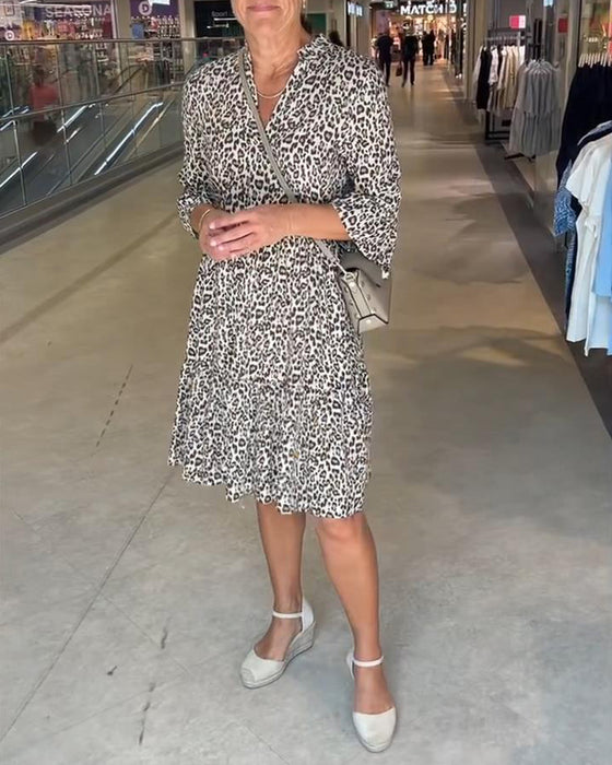 Klänning Leopardprint