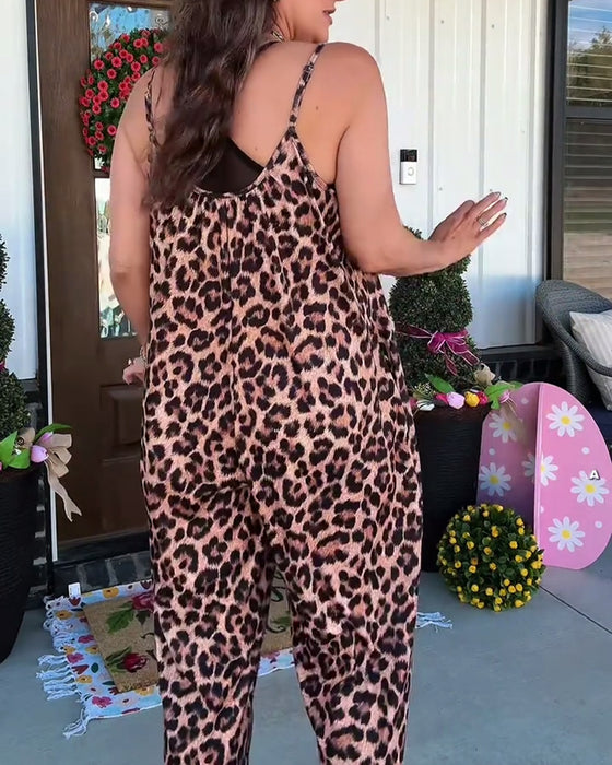 Hoppdräkt Leopardtryck Band