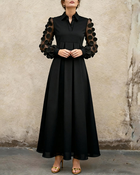 Elegant Klänning Med Modernt V-Ringning