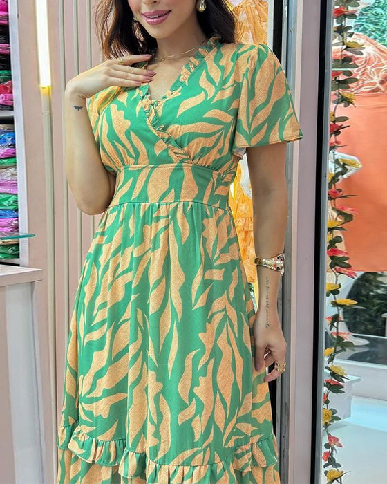 Elegant klänning med midjetryck