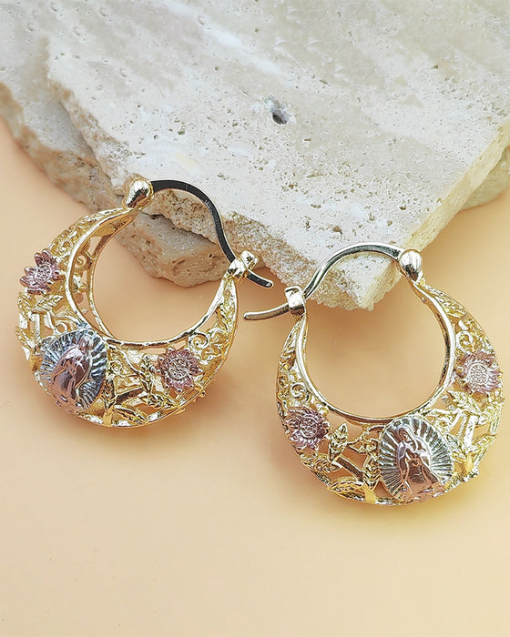 Örhängen Vintage Blomma Ring