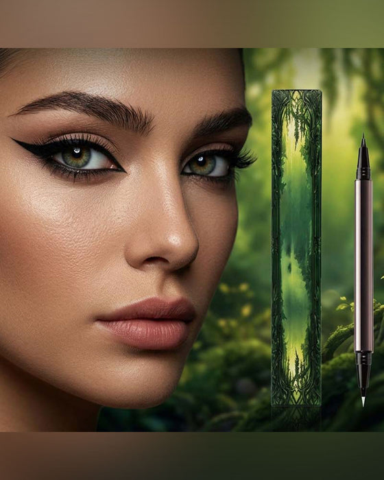 Dubbelspetsig Långvarig Flytande Eyeliner
