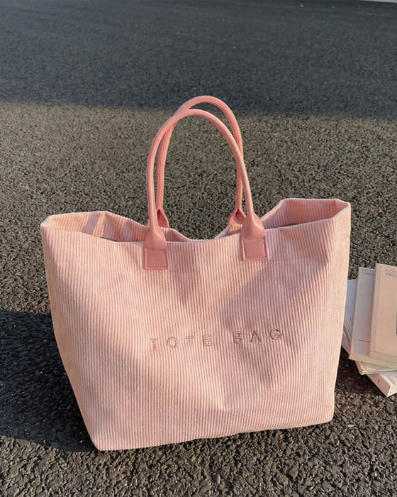 Väska Bokstavstryck Tote