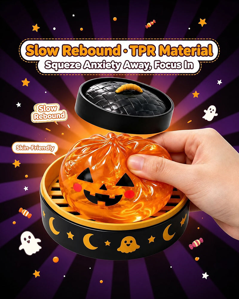 Halloween-Set Med Gulliga Läskiga Spök-Maruko-Mjuka Tryckleksaker, Miniatyr Bärbar Stressleksak, Sensoriska Produkter För Halloween-Tillbehör, Påfyllnad Till Festgodispåsar & Minipresenter