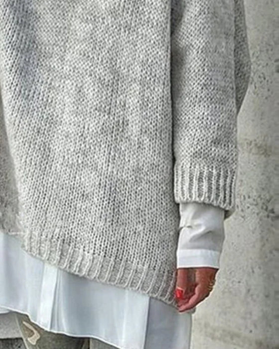 Tröja V-ringning Lössittande