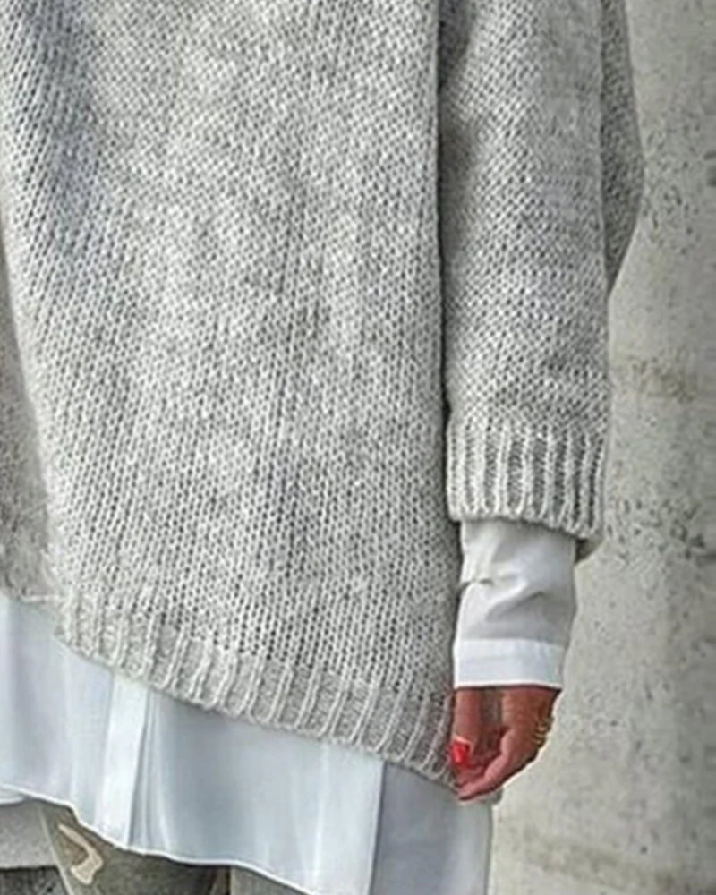 Tröja V-ringning Lössittande