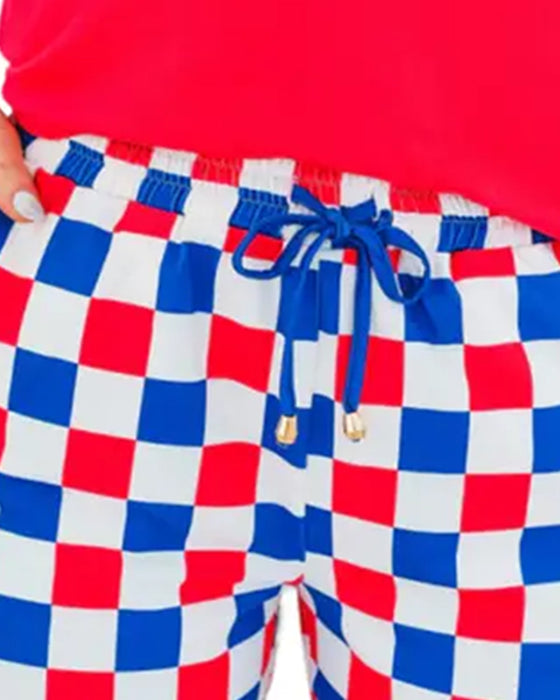Shorts Schackbräde Dragsko Casual