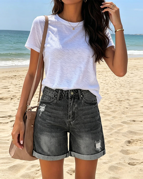 Shorts Distressed Rivna Jeans